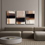 Wallity Conjunto de 3 Lienzos Decorativos Multicolor 45 x 70 cm